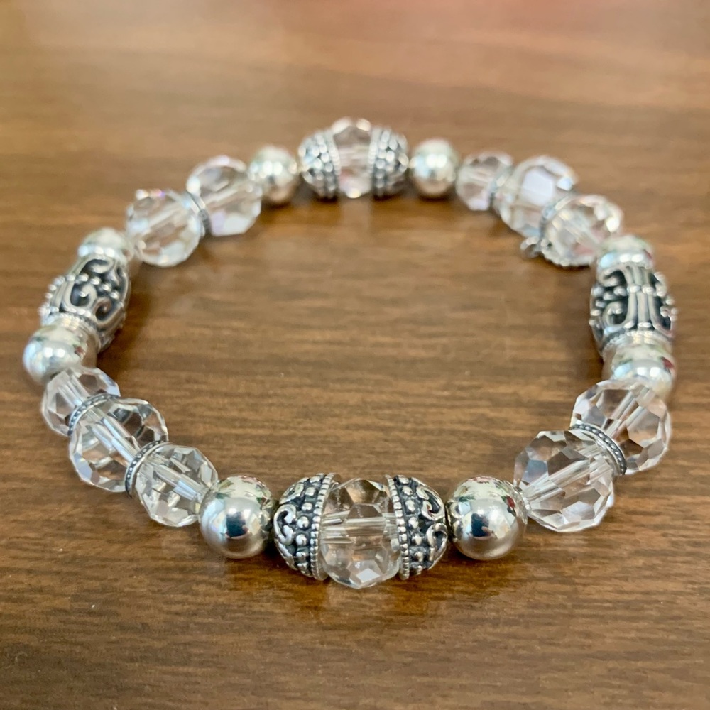 Silpada Swarovski Crystal Stretch Bracelet